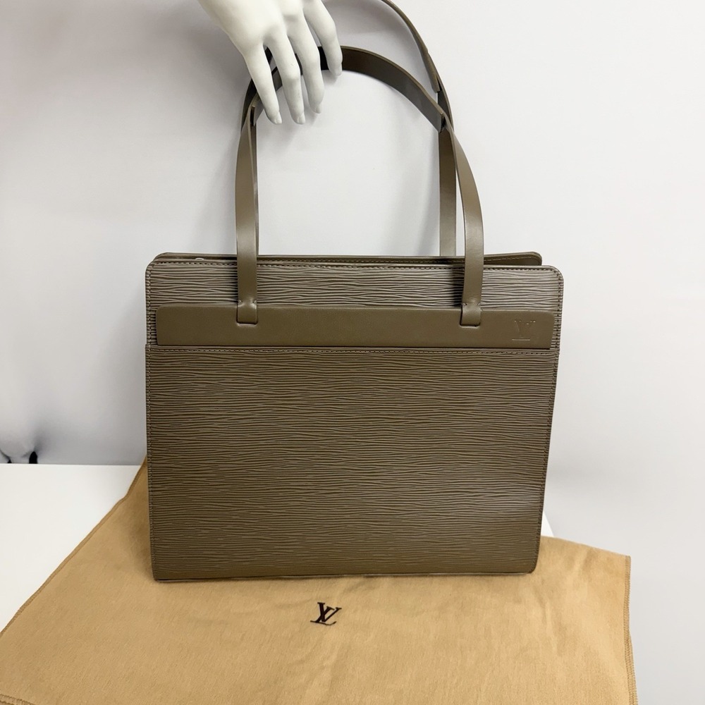 Louis Vuitton Epi Croisette PM Bag Purse Taupe Tone Sleeper Bag MINT CONDITION